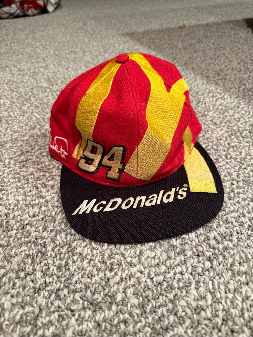 Vintage Bill Elliott NASCAR McDonalds Racing Hat